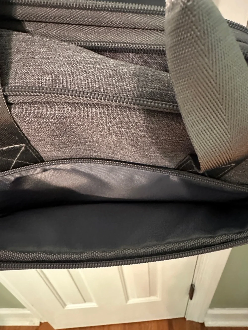 Zinz Grey Laptop Sling Bag with Front Pocket Never Used